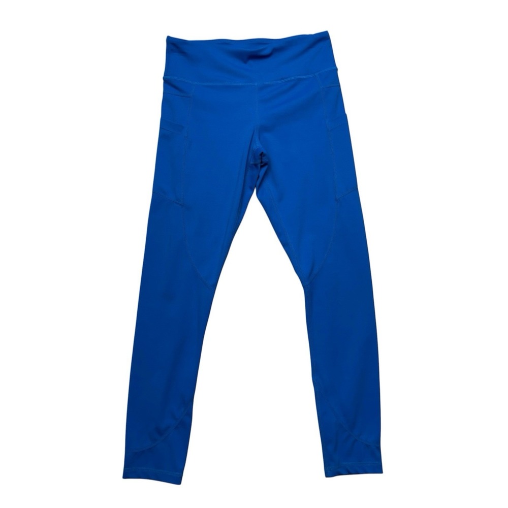 Zyia Active Womens Leggings 4 Blue Mid Rise Full Length Workout Active Gym